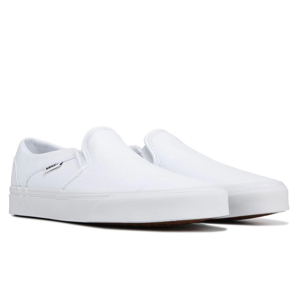 Vans Women's Classic White Slip-On Shoes